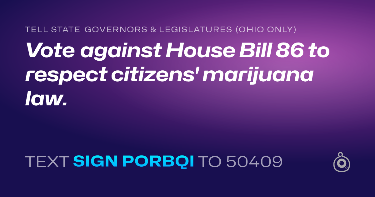 Resistbot Petition Vote against House Bill 86 to respect citizens